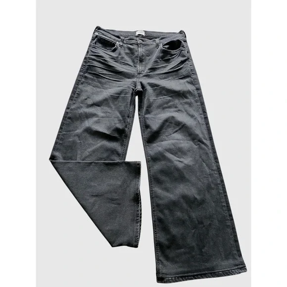 Citizens Of Humanity Loli Mid Rise Wide Leg Black Jeans Denim W32 EUC Pockets - Picture 4 of 16